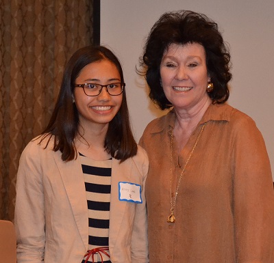 IH Student Ashley Conde with Christina Hamlett
