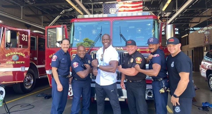 Actor Terry Crews joins the Los Angeles Rams as Rampede Captain I