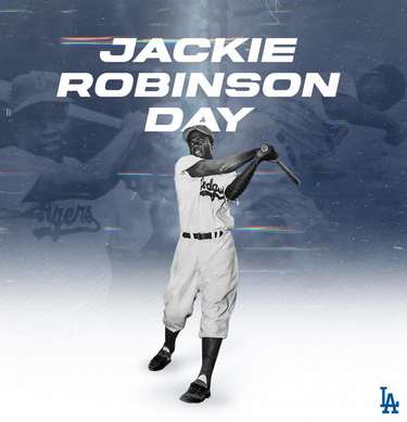 LA Dodgers - Jackie Robinson Tribute  Mlb dodgers, Dodgers, Dodgers  baseball