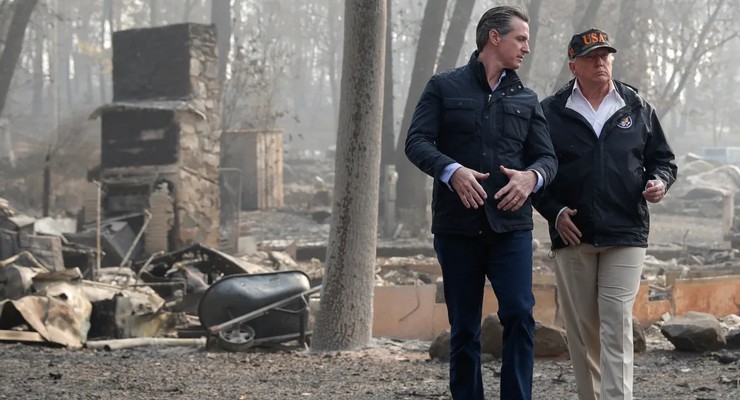 With the Trump-Newsom Political Feud Back, the LA Fires Add A Tricky New Wrinkle