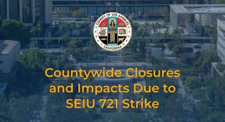 LA County Workers to Wrap Up 48-Hour Strike Tonight