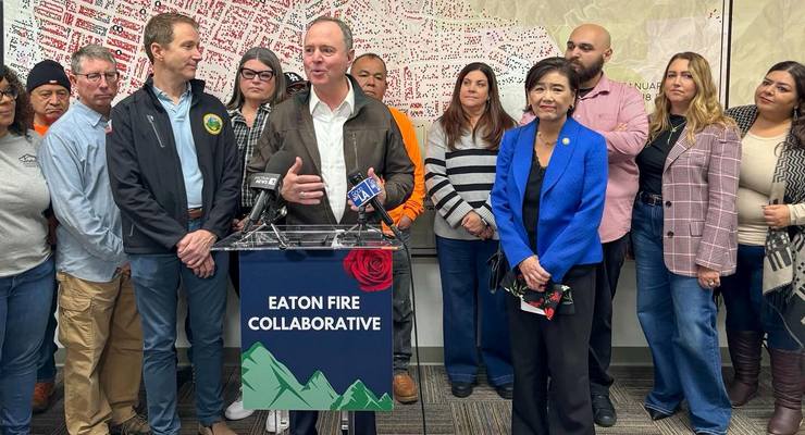Schiff, Chu Visit Altadena Recovery Hub, Urge Federal Support for Pasadena-Area Wildfire Survivors