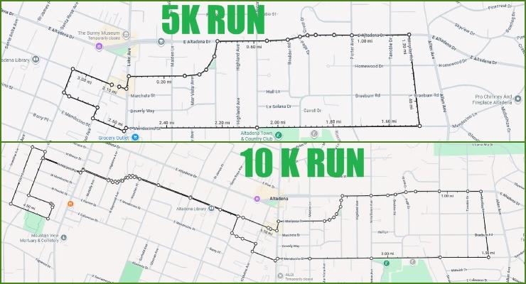 Sunday’s Altadena Forever Run Prompts Multiple Street Closures Across Altadena