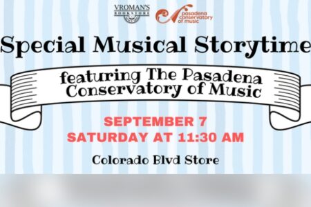 Vroman’s Bookstore to Host Musical Storytime With Pasadena Conservatory of Music